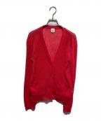 6(ROKU) BEAUTY&YOUTHロク ビューティーアンドユース）の古着「SUKE TUCK CARDIGAN/シアーカーディガン」｜レッド