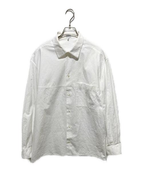 LOEWE（ロエベ）LOEWE (ロエベ) ANAGRAM JACQUARD SHIRT/アナグラム ジャガードシャツ ホワイト サイズ:41の古着・服飾アイテム
