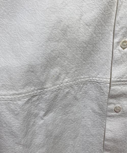 LOEWE（ロエベ）LOEWE (ロエベ) ANAGRAM JACQUARD SHIRT/アナグラム ジャガードシャツ ホワイト サイズ:41の古着・服飾アイテム