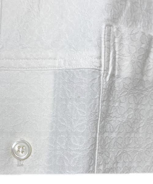 LOEWE（ロエベ）LOEWE (ロエベ) ANAGRAM JACQUARD SHIRT/アナグラム ジャガードシャツ ホワイト サイズ:41の古着・服飾アイテム
