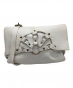 CELINEセリーヌ）の古着「リングデザインショルダーバッグ」｜ホワイト