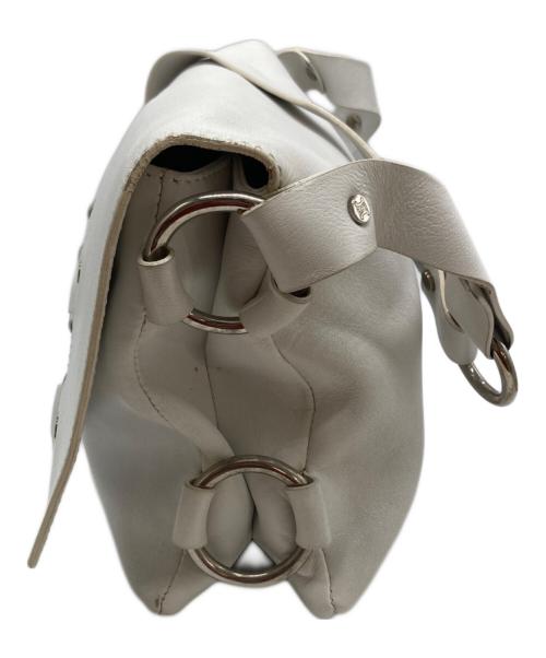 CELINE（セリーヌ）CELINE (セリーヌ) リングデザインショルダーバッグ ホワイトの古着・服飾アイテム