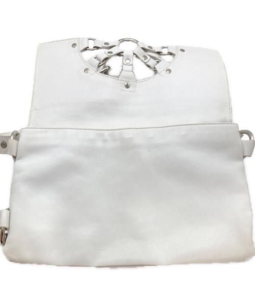 CELINE（セリーヌ）CELINE (セリーヌ) リングデザインショルダーバッグ ホワイトの古着・服飾アイテム