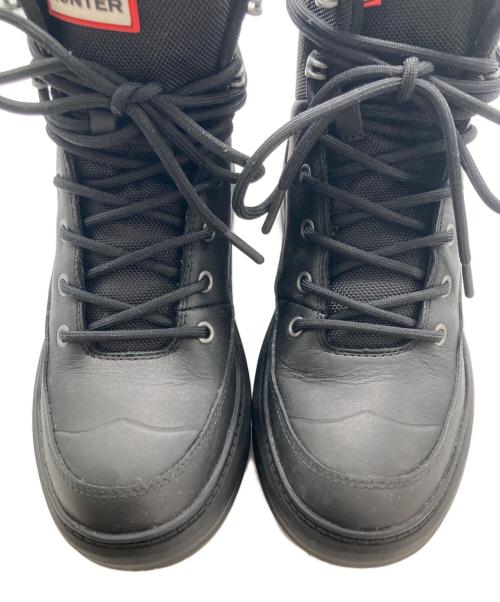 HUNTER（ハンター）HUNTER (ハンター) レースアップブーツ ブラック サイズ:UK5の古着・服飾アイテム