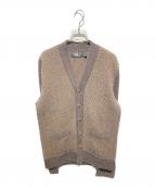 RRLダブルアールエル）の古着「カシミヤ混ヘリンボーンニットカーディガン」｜ブラウン