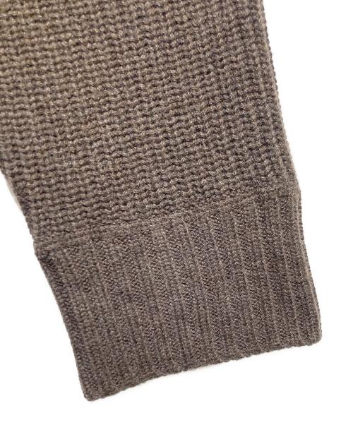 RRL（ダブルアールエル）RRL (ダブルアールエル) カシミヤ混ヘリンボーンニットカーディガン ブラウン サイズ:Mの古着・服飾アイテム