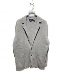 POLO RALPH LAUREN（ポロ・ラルフローレン）の古着「ニットテーラードジャケット」｜グレー