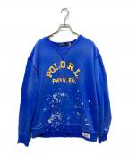 POLO RALPH LAURENポロ・ラルフローレン）の古着「スプラッシュプリントスウェット」｜ブルー