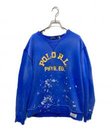 POLO RALPH LAUREN（ポロ・ラルフローレン）の古着「スプラッシュプリントスウェット」｜ブルー