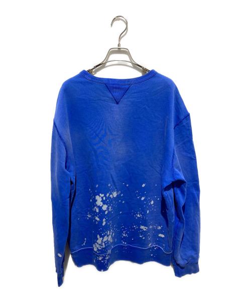 POLO RALPH LAUREN（ポロ・ラルフローレン）POLO RALPH LAUREN (ポロ・ラルフローレン) スプラッシュプリントスウェット ブルー サイズ:Lの古着・服飾アイテム