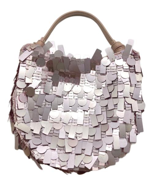 STAUD（スタウド）STAUD (スタウド) CRESCENTハンドバッグ ピンクの古着・服飾アイテム