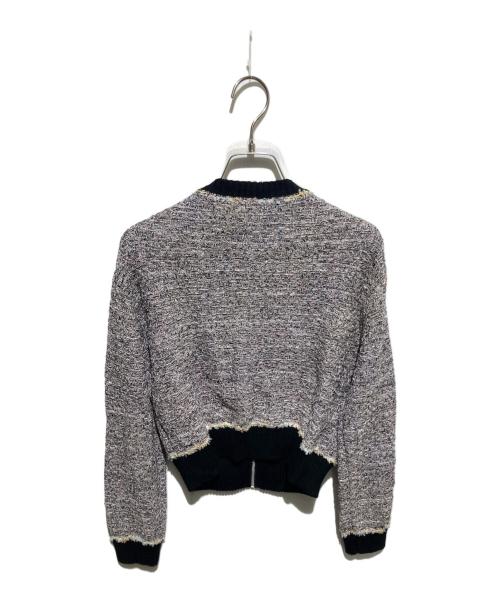 CELFORD（セルフォード）CELFORD (セルフォード) ツイードニットジップブルゾン パープル サイズ:1の古着・服飾アイテム