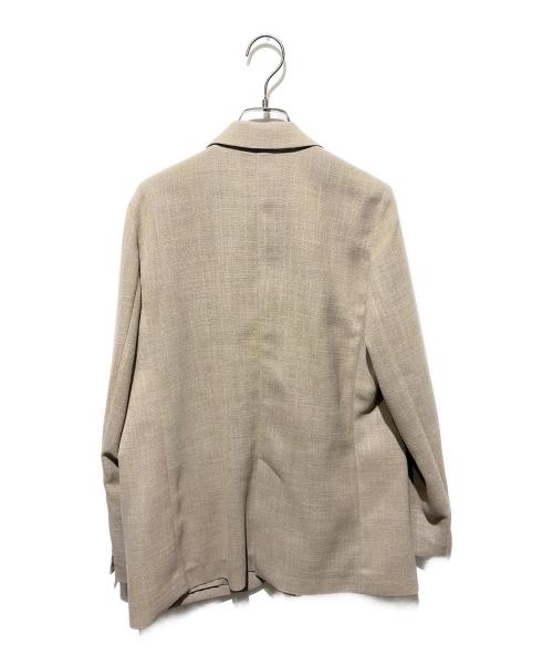 green label relaxing（グリーンレーベルリラクシング）green label relaxing (グリーンレーベルリラクシング) リネンライク テーラード ジャケット ベージュ サイズ:38の古着・服飾アイテム