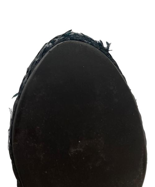 PRADA（プラダ）PRADA (プラダ) エスパドリーユ厚底サンダル ブラック サイズ:36の古着・服飾アイテム