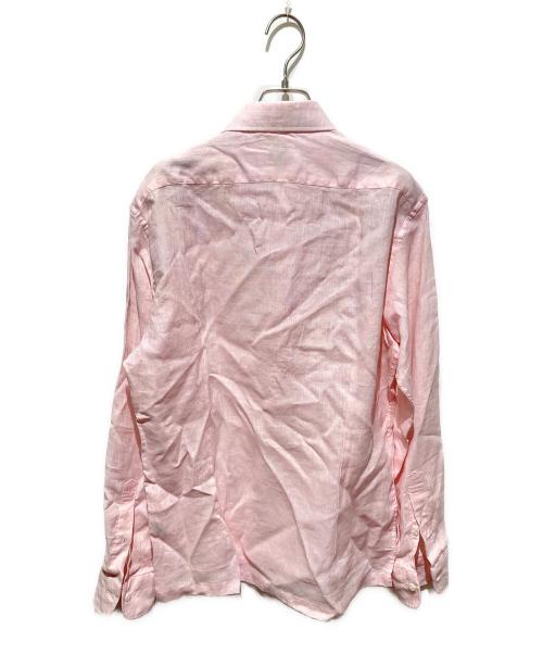 FAIRFAX（フェアファックス）FAIRFAX (フェアファックス) プルオーバーリネンシャツ ピンク サイズ:Ｍの古着・服飾アイテム