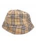 BURBERRY BLUE LABEL (バーバリー ブルー レーベル) ノバチェックバケットハット ベージュ：6000円