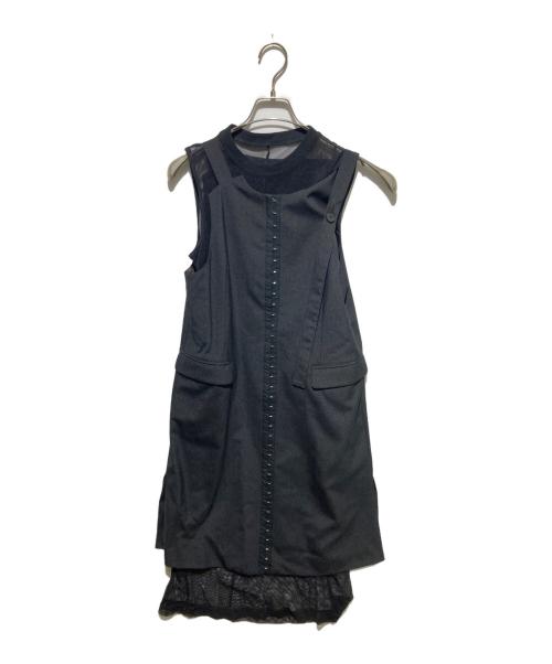 UNITED TOKYO（ユナイテッドトーキョー）UNITED TOKYO (ユナイテッドトーキョー) アレンジリンガルベスト ブラックの古着・服飾アイテム