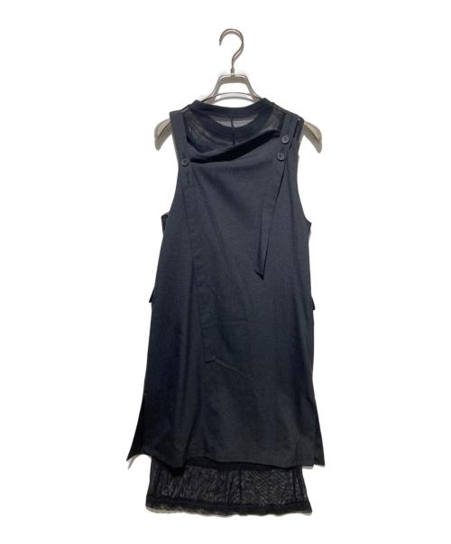 UNITED TOKYO（ユナイテッドトーキョー）UNITED TOKYO (ユナイテッドトーキョー) アレンジリンガルベスト ブラックの古着・服飾アイテム