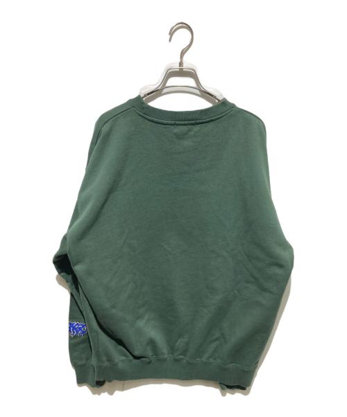 X-LARGE（エクストララージ）X-LARGE (エクストララージ) METAL CREW SWEAT/刺繍スウェット グリーン サイズ:Ｌ 未使用品の古着・服飾アイテム
