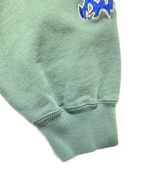 X-LARGE（エクストララージ）X-LARGE (エクストララージ) METAL CREW SWEAT/刺繍スウェット グリーン サイズ:Ｌ 未使用品の古着・服飾アイテム