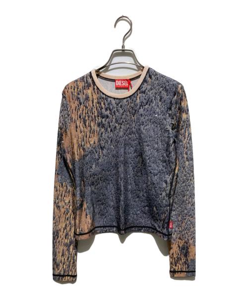 DIESEL（ディーゼル）DIESEL (ディーゼル) T-CUTIE-LS damski/カットソー グレー サイズ:L 未使用品の古着・服飾アイテム