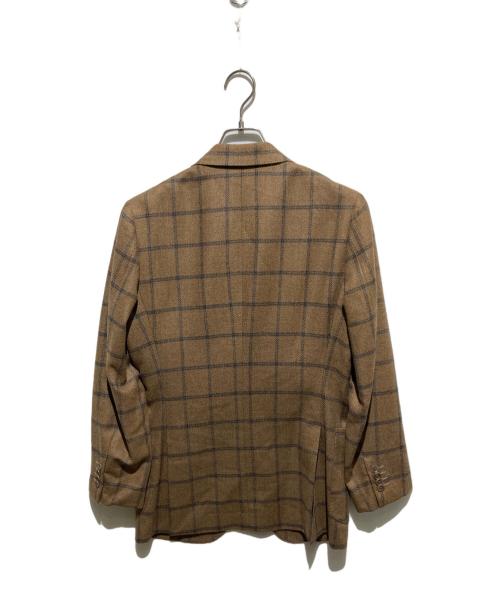 SHIPS（シップス）SHIPS (シップス) LORO PIANA (ロロピアーナ) 3Bチェックテーラードジャケット ベージュ サイズ:44の古着・服飾アイテム