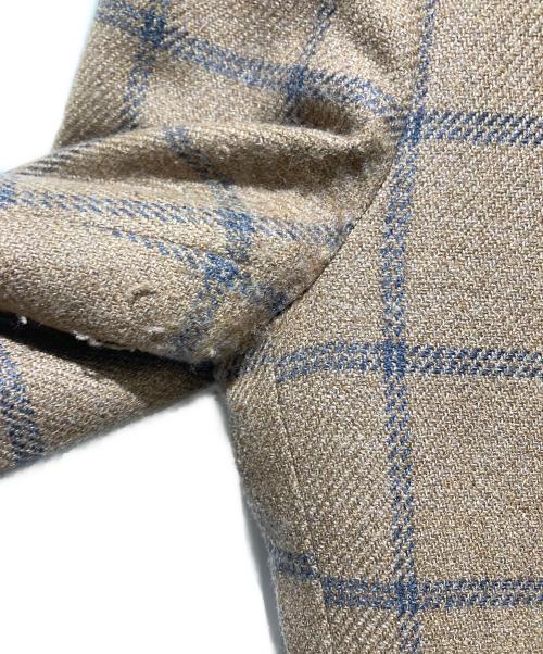 SHIPS（シップス）SHIPS (シップス) LORO PIANA (ロロピアーナ) 3Bチェックテーラードジャケット ベージュ サイズ:44の古着・服飾アイテム