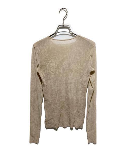 Plage（プラージュ）Plage (プラージュ) Flocky Mesh ロンT ベージュ サイズ:-の古着・服飾アイテム