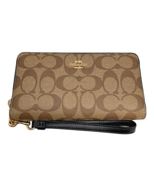 COACH（コーチ）COACH (コーチ) シグネチャー柄ロングウォレットの古着・服飾アイテム