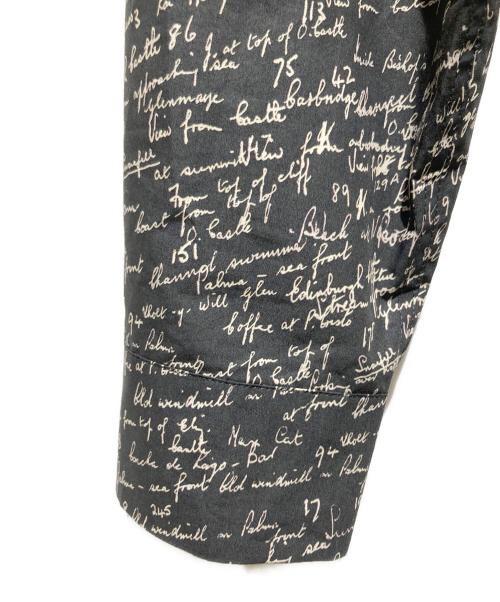 PAUL SMITH（ポールスミス）Paul Smith (ポールスミス) 英字プリント総柄シャツ ブラック サイズ:Lの古着・服飾アイテム