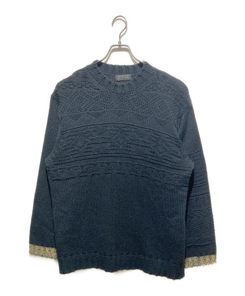 s'yte（サイト）s'yte (サイト) BULKY WOOL LYNX PULLOVER KNIT ブラック サイズ:3の古着・服飾アイテム