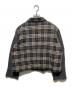 hai sporting gear (ハイスポーツギア) ニット切替チェックジャケット ブラウン サイズ:154-162：8000円