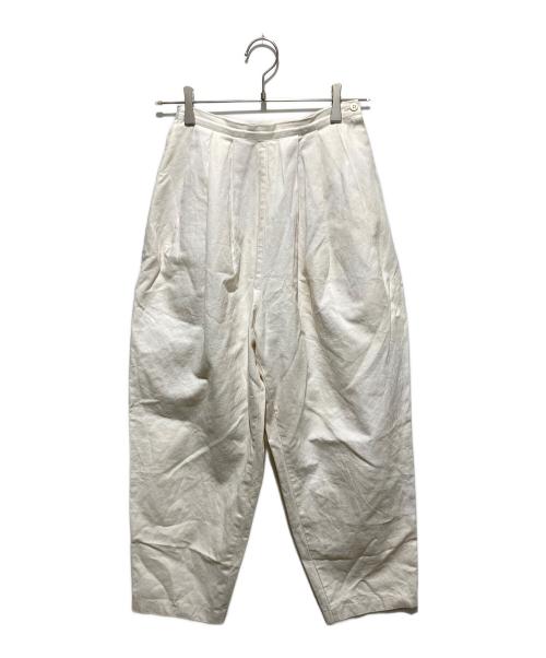 edit.for lulu（エディットフォールル）edit.for LuLu (エディットフォールル) タックジョガーパンツ ホワイト サイズ:34の古着・服飾アイテム