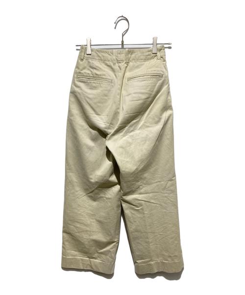 AURALEE（オーラリー）AURALEE (オーラリー) タックパンツ/ WASHED FINX LIGHT CHINO WIDE PANTS ベージュの古着・服飾アイテム