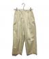 AURALEE（オーラリー）の古着「タックパンツ/ WASHED FINX LIGHT CHINO WIDE PANTS」｜ベージュ