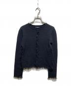 editionエディション）の古着「フリンジニットプルオーバー」｜ブラック