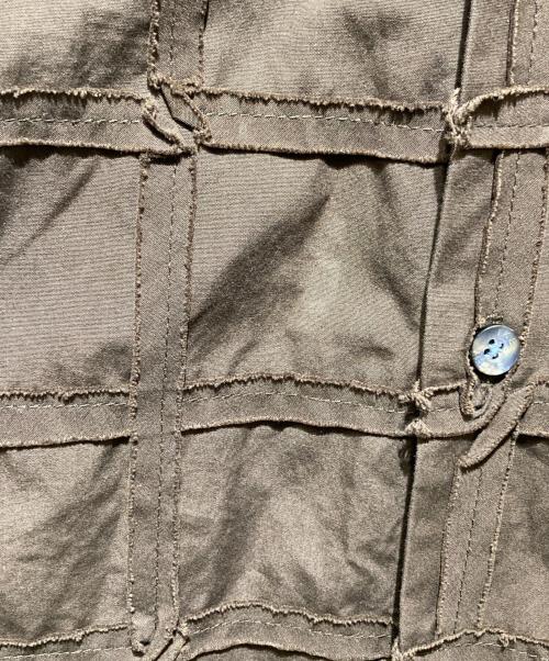 IKE BEHAR（アイクベーハ）IKE BEHAR (アイクベーハ) デザインシャツ ブラウン サイズ:XLの古着・服飾アイテム