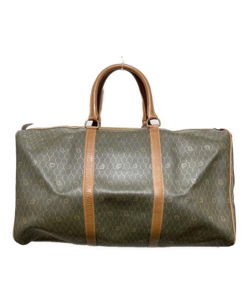 Christian Dior（クリスチャン ディオール）Christian Dior (クリスチャン ディオール) 【OLD】ハニカム柄ボストンバッグ グレーの古着・服飾アイテム