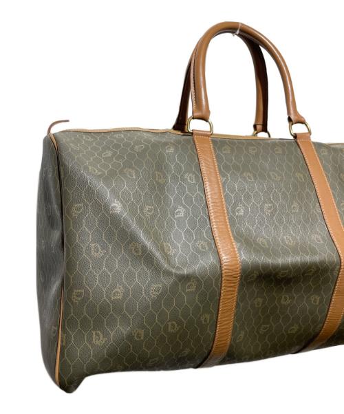 Christian Dior（クリスチャン ディオール）Christian Dior (クリスチャン ディオール) 【OLD】ハニカム柄ボストンバッグ グレーの古着・服飾アイテム