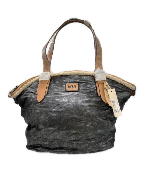 DIESEL（ディーゼル）DIESEL (ディーゼル) ポーチ付きトートバッグ ブラック 未使用品の古着・服飾アイテム