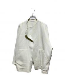 house of lotus（ハウスオブロータス）の古着「ウールリバーショートコート」｜アイボリー