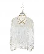 LIMI feuリミフゥ）の古着「切替レーヨンシャツ」｜ホワイト