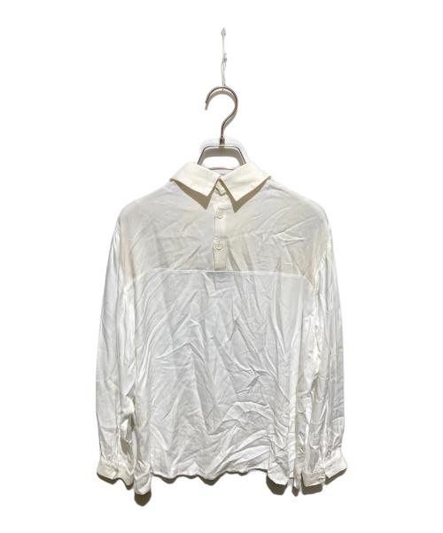 LIMI feu（リミフゥ）LIMI feu (リミフゥ) 切替レーヨンシャツ ホワイト サイズ:Sの古着・服飾アイテム