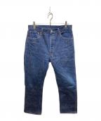 DENIMEドゥニーム）の古着「オフセット デニムパンツ/220」｜インディゴ