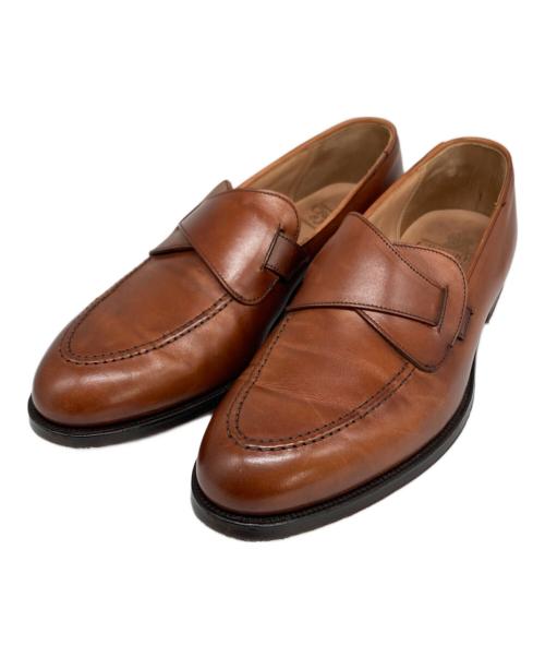 Crockett & Jones（クロケット＆ジョーンズ）Crockett & Jones (クロケット＆ジョーンズ) バタフライローファー/ SELBY 20156 ブラウン サイズ:8 1/2 Eの古着・服飾アイテム