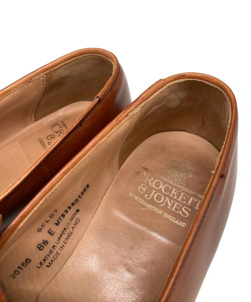 Crockett & Jones（クロケット＆ジョーンズ）Crockett & Jones (クロケット＆ジョーンズ) バタフライローファー/ SELBY 20156 ブラウン サイズ:8 1/2 Eの古着・服飾アイテム