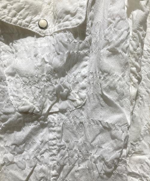 L.G.B（ルグランブルー）L.G.B (ルグランブルー) シワ加工カットオフシャツ SHIRT-G CLASSIC ホワイト サイズ:1の古着・服飾アイテム