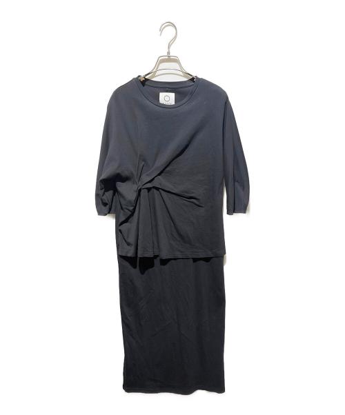 MARW UNITED ARROWS（マルゥ ユナイテッドアローズ）MARW UNITED ARROWS (マルゥ ユナイテッドアローズ) アシンメトリーワンピース ブラック サイズ:不明の古着・服飾アイテム