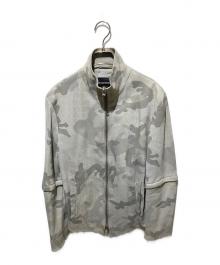 EMPORIO ARMANI（エンポリオ アルマーニ）の古着「カモフラレザージャケット」｜グレー