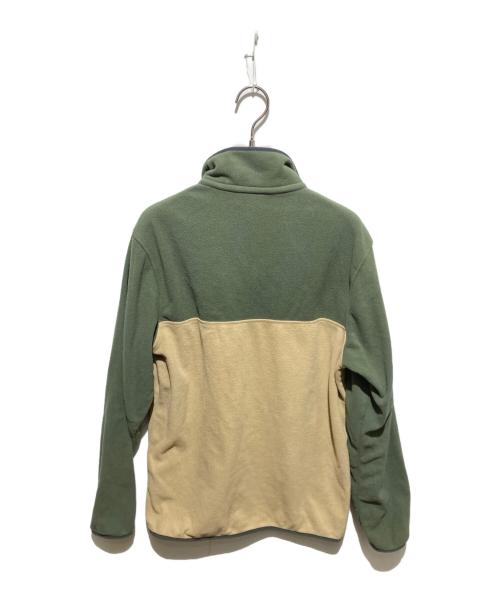 Patagonia（パタゴニア）Patagonia (パタゴニア) SP20 Micro D Snap-T Fleece Pullover ベージュ×グリーン サイズ:Sの古着・服飾アイテム